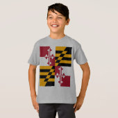Maryland State Flag Stylish T-shirt (Voorkant volledig)