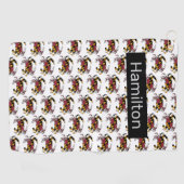 Maryland State Flag Swag Blue Crab Golfhanddoek (Horizontaal)