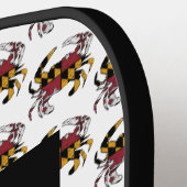 Maryland State Flag Swag Blue Crab Pickleball Paddle (Links Detail)
