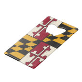 Maryland State Flag Swag Creditkaart Flessenopener (Voorkant Gekanteld)