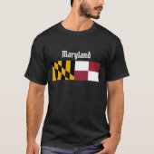 Maryland State Flag T-Shirt (Voorkant)