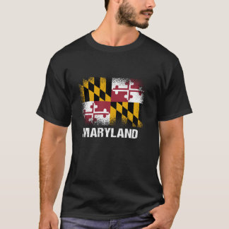 Maryland State Flag T-Shirt met lange mouwen
