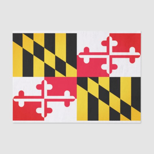 Maryland State Flag Tissue Paper Tissuepapier (Voorkant)
