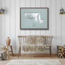 Maryland State Hondenliefhebber Canvas