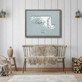 Maryland State Hondenliefhebber Canvas Afdruk