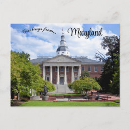 Maryland State House in Annapolis Maryland Postcar Briefkaart