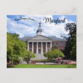 Maryland State House in Annapolis Maryland Postcar Briefkaart (Voorkant)