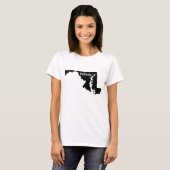 Maryland State Map Belong T-shirt (Voorkant volledig)