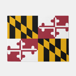 Maryland State & Maryland Vlag /Verenigde Staten Deurmat