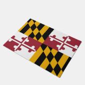 Maryland State & Maryland Vlag /Verenigde Staten Deurmat (Schuin)