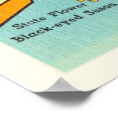 Maryland State MD Old Vintage Travel Briefkaart- Poster (Hoek)