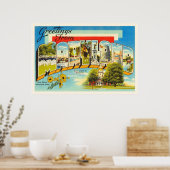 Maryland State MD Old Vintage Travel Briefkaart- Poster (Keuken)