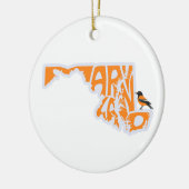 Maryland State Oriole Christmas Tree Ornament (Links)