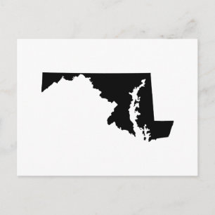Maryland State Outline Briefkaart
