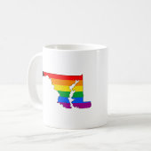 Maryland State Pride LGBTQ Progress Pride Koffiemok (Voorkant links)