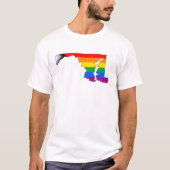 Maryland State Pride LGBTQ Progress Pride T-shirt (Voorkant)