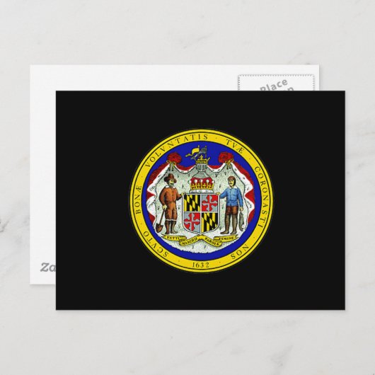 Maryland State Seal Briefkaart (Voorkant / Achterkant)
