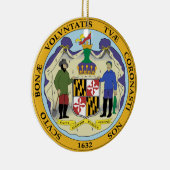 Maryland State Seal Keramisch Ornament (Rechts)