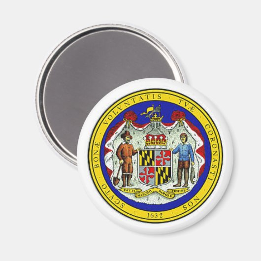 Maryland State Seal Magnet (Voorkant / Achterkant)