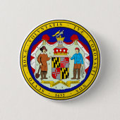 Maryland State Seal Ronde Button 5,7 Cm (Voorkant)