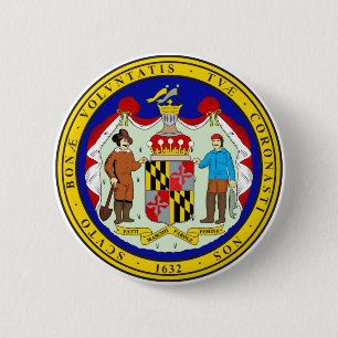 Maryland State Seal Ronde Button 5,7 Cm