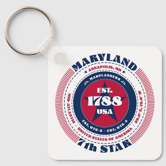 Maryland State Sleutelhanger (Voorkant)