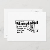 Maryland State Slogan Briefkaart (Voorkant / Achterkant)