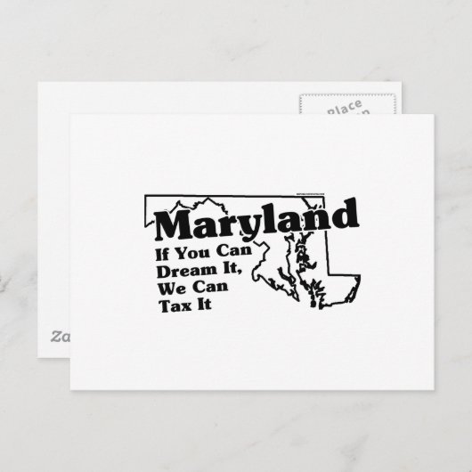 Maryland State Slogan Briefkaart (Voorkant / Achterkant)