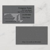 Maryland State Visitekaartje gebeeldhouwde stenen  (Voorkant / Achterkant)