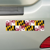 Maryland State Vlag Bumpersticker (Op auto)