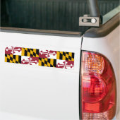 Maryland State Vlag Bumpersticker (Op Truck)