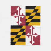 Maryland State Vlag Fleece Deken (Voorkant)