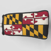 Maryland State vlag Golf Hand geschilderd ontwerp Golfheadcover (Voorkant)