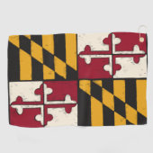 Maryland State vlag Golf handdoek handgeschilderd  (Horizontaal)