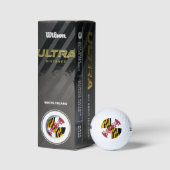 Maryland State Vlag Golfballen (Verpakking)