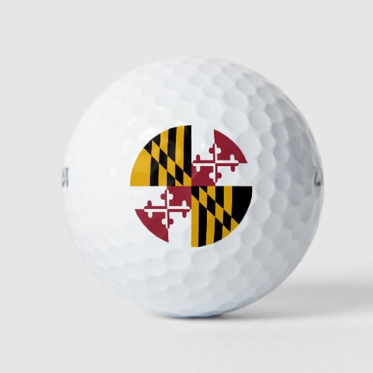Maryland State Vlag Golfballen (Voorkant)