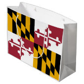 Maryland State Vlag Groot Cadeauzakje (Achterkant Gekanteld)