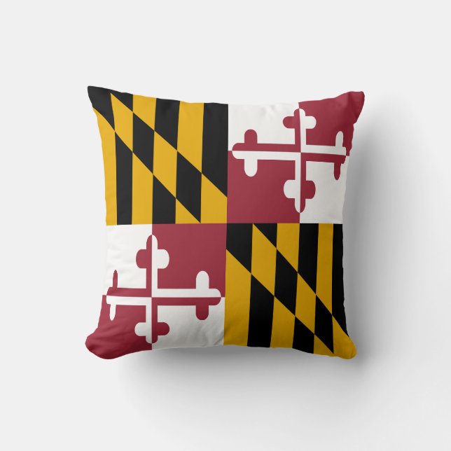 Maryland State Vlag Kussen (Voorkant)