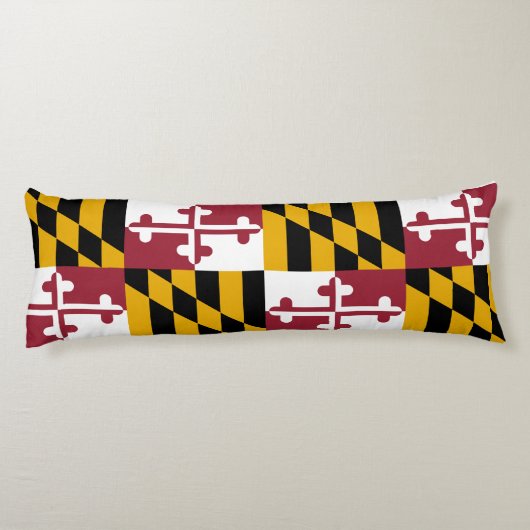 Maryland State Vlag Lichaamskussen (Achterkant)