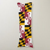 Maryland State Vlag Lichaamskussen (Voorkant Verticaal)