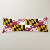 Maryland State Vlag Lichaamskussen (Voorkant)