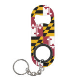 Maryland State Vlag Mini Flessenopener (Voorkant)