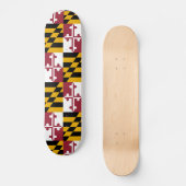 Maryland State Vlag Persoonlijk Skateboard (Voorkant)