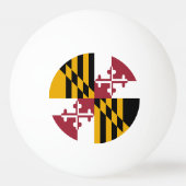 Maryland State Vlag Pingpongbal (Achterkant)