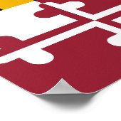 Maryland State Vlag Poster (Hoek)