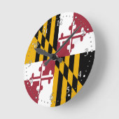 Maryland State Vlag Ronde Klok (Hoek)