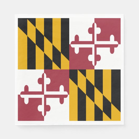 Maryland State Vlag Servet (Voorkant)