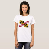 Maryland State Vlag T-shirt (Voorkant volledig)