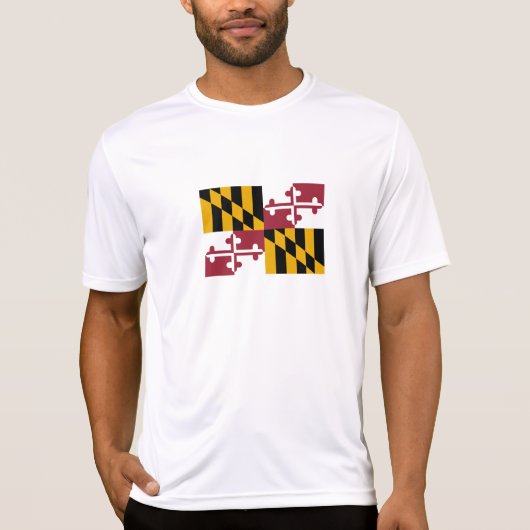 Maryland State Vlag T-shirt (Voorkant)