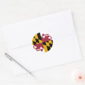 Maryland State Vlag Verenigde Staten Ronde Sticker (Envelop)